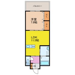 エスポワール長野の物件間取画像